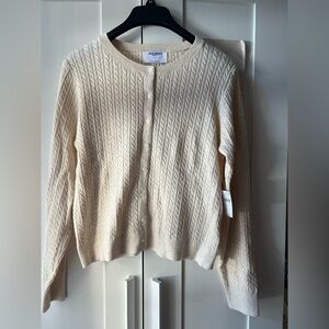 Old Navy Ivory SoSoft Cropped Cardigan Sweater